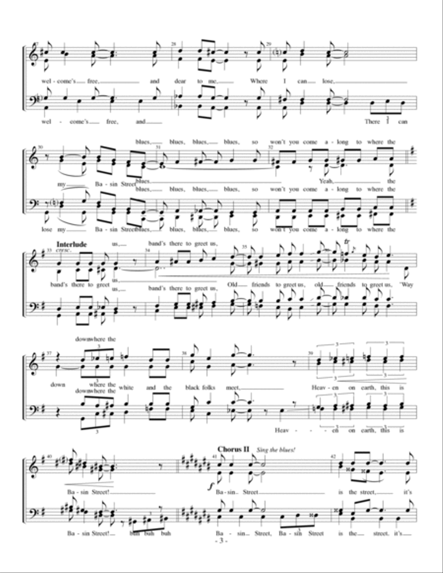 Basin Street Blues Basin Street Blues Small Ensemble scores gallery preview page 3
