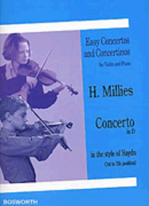Book cover for Hans M. Millies: Concertino In D In The Style Of Haydn