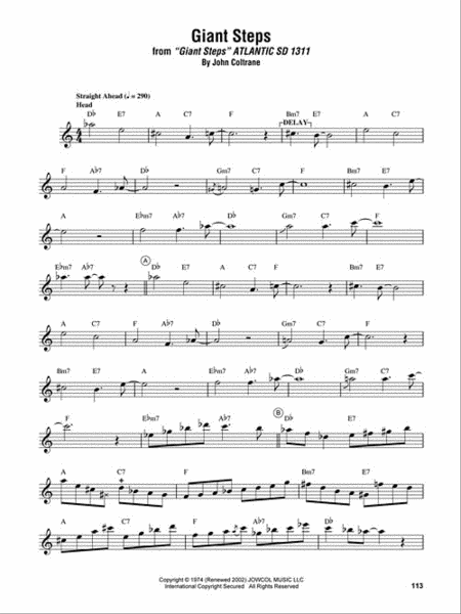 John Coltrane – Omnibook B-Flat Instrument scores gallery preview page 4