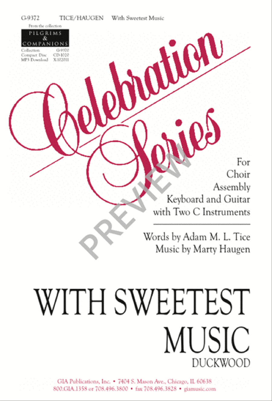 With Sweetest Music 4-Part scores gallery preview page 2
