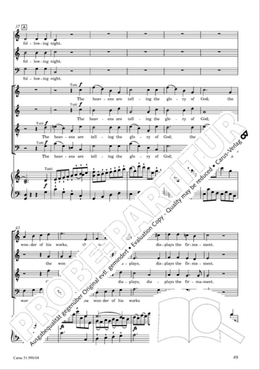 The Creation 4-Part scores gallery preview page 50