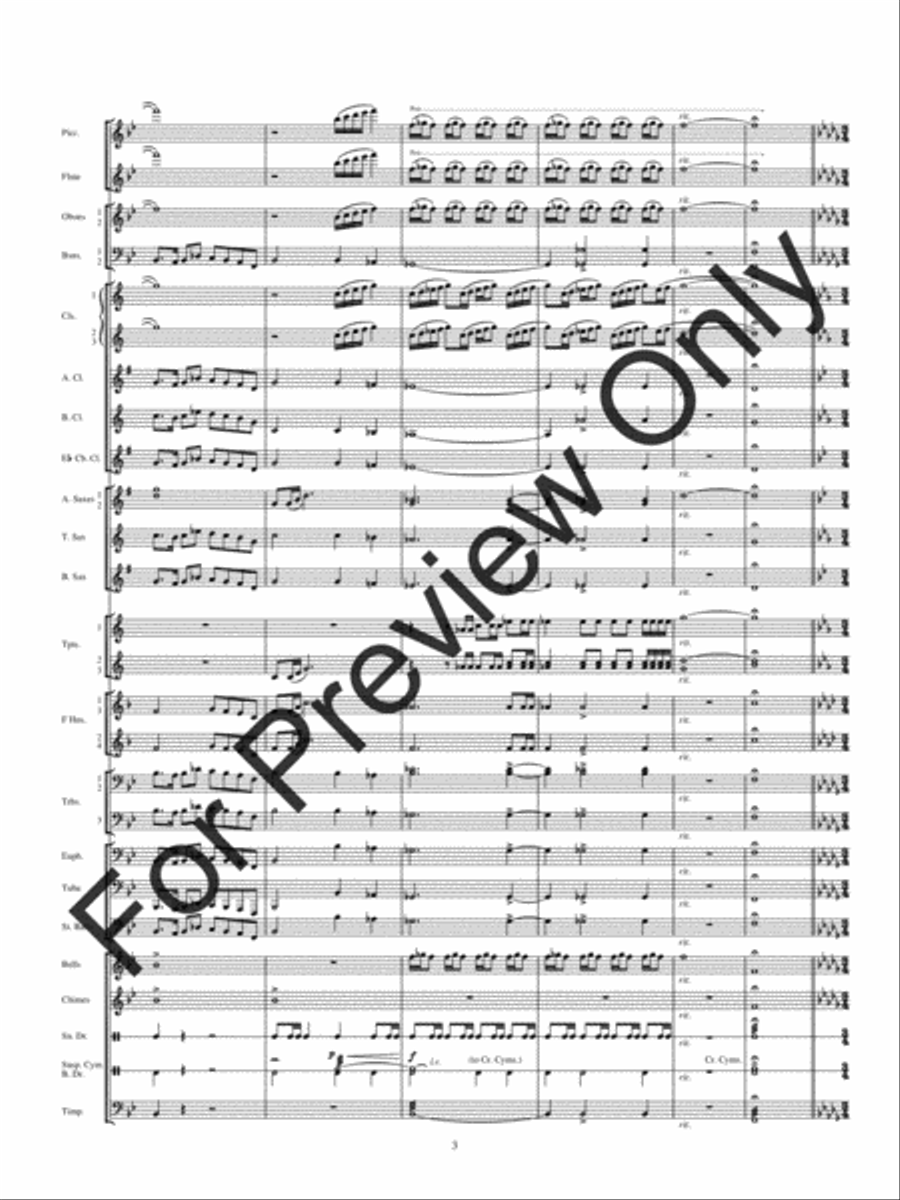 Rhapsody On Spanish Carols Concert Band scores gallery preview page 6