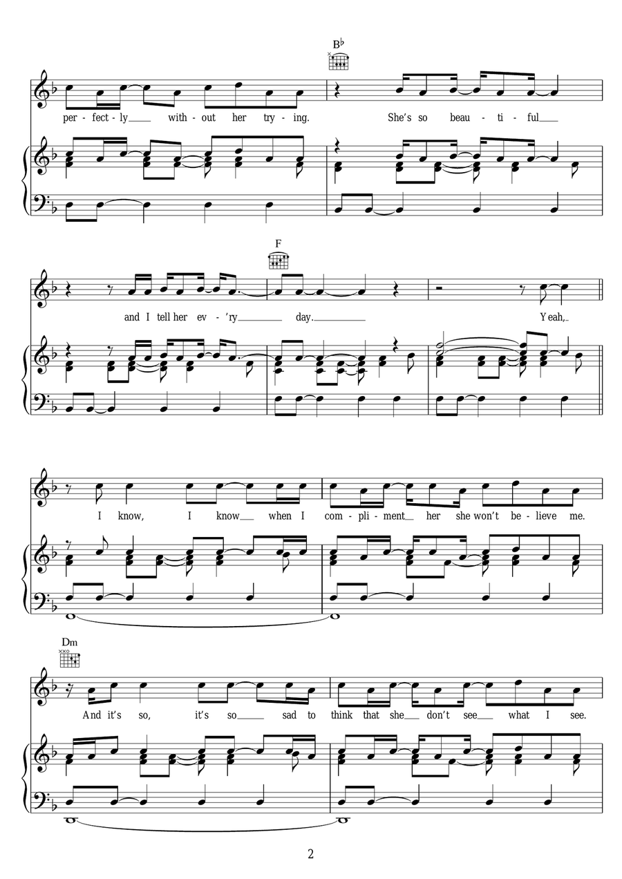 Just The Way You Are Acoustic Guitar scores gallery preview page 2