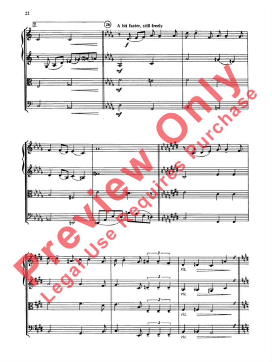Jazz Classics String Quartet scores gallery preview page 23