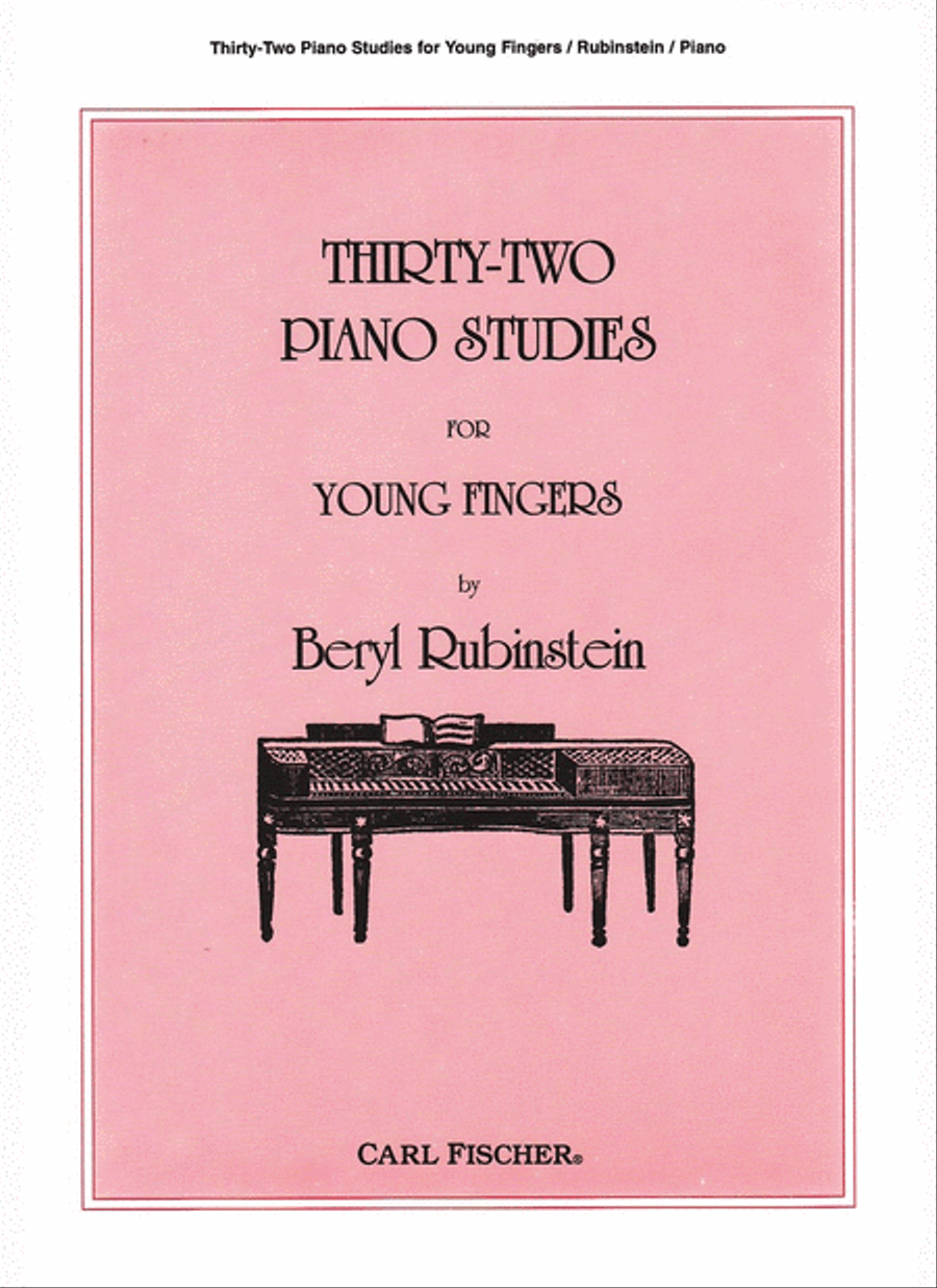 Thirty-Two Piano Studies Piano Method scores gallery preview page 1