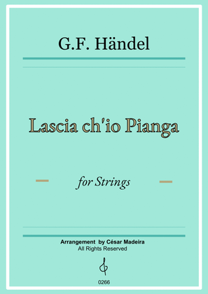 Book cover for Lascia Ch'io Pianga - String Orchestra (Full Score) - Score Only