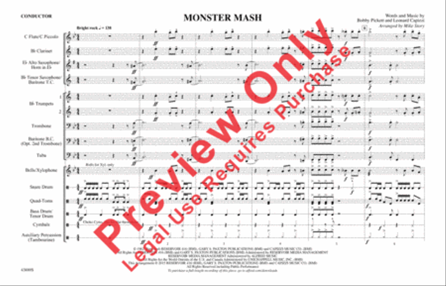 Monster Mash Marching Band scores gallery preview page 2