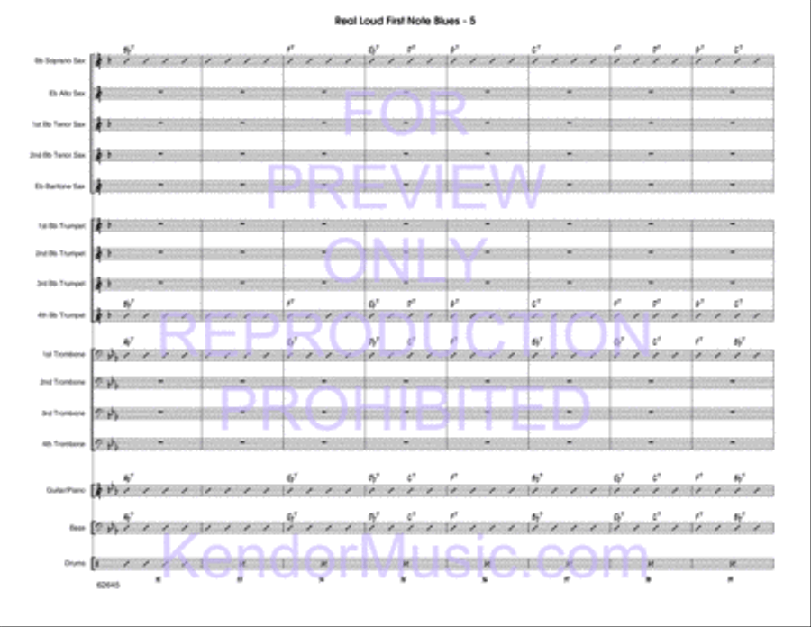 Real Loud First Note Blues Choir scores gallery preview page 6