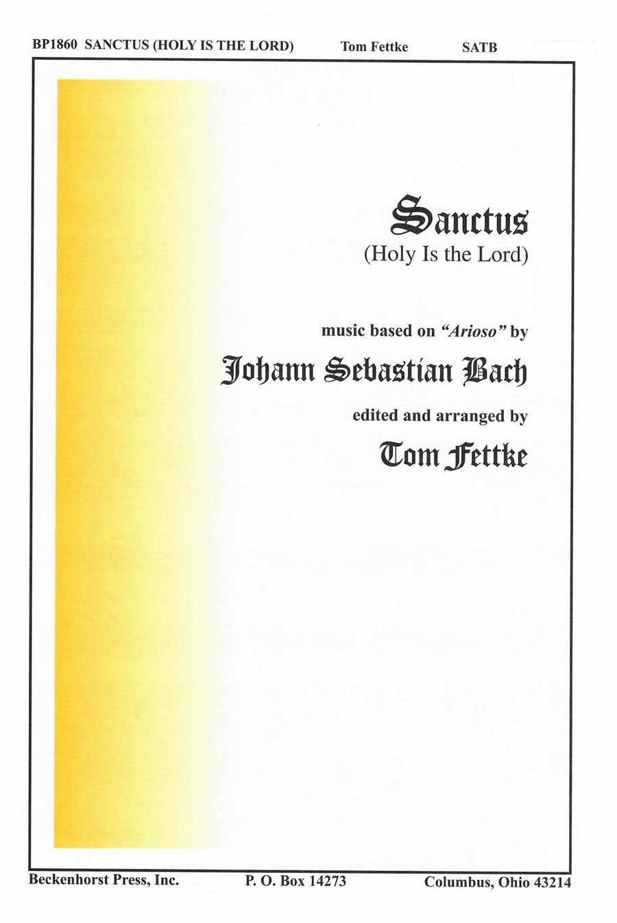 Sanctus (Holy Is the Lord) 4-Part scores gallery preview page 1