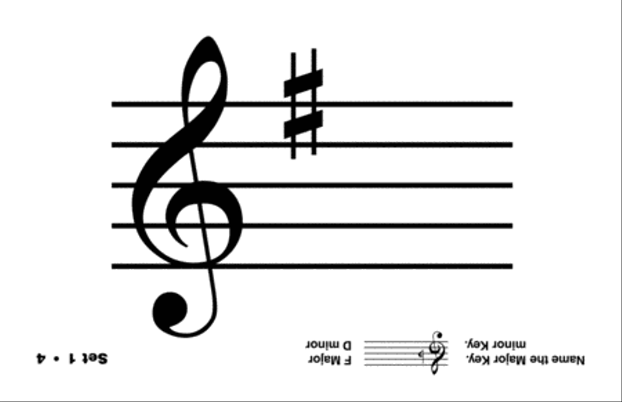 Essentials of Music Theory: Key Signature Flash Cards Key & Note References scores gallery preview page 5