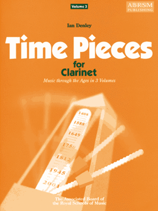 Book cover for Time Pieces for Clarinet, Volume 3