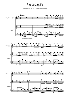 Passacaglia - Handel/Halvorsen - Soprano Sax Solo w/ Piano