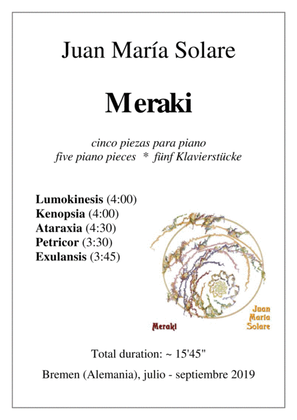 Book cover for Meraki [5 piano pieces]