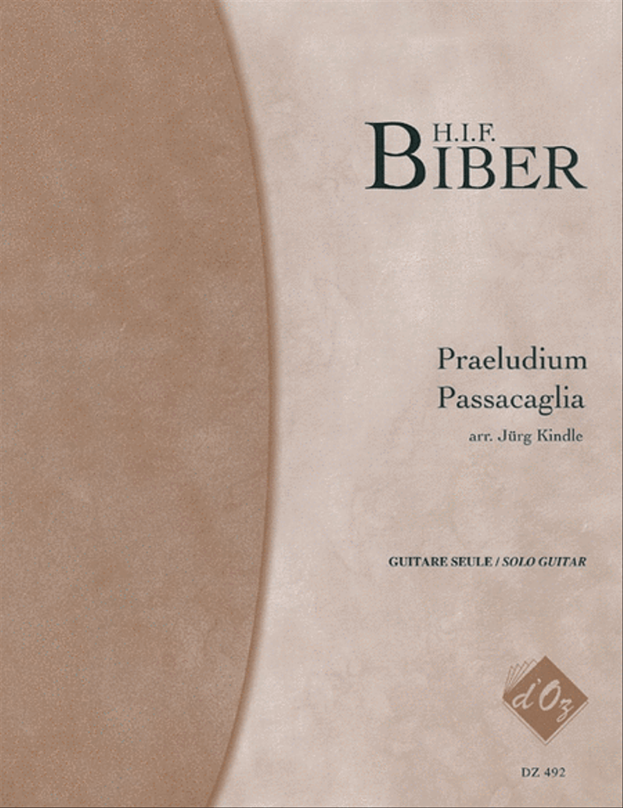 Praeludium, Passacaglia Classical Guitar scores gallery preview page 1