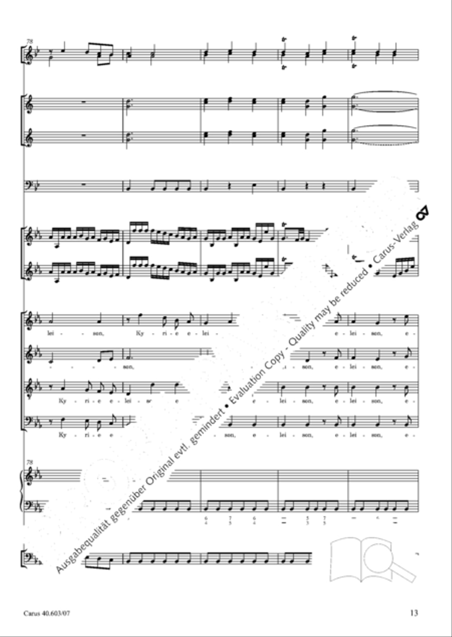 Grosse Orgelsolomesse in Es 4-Part scores gallery preview page 26