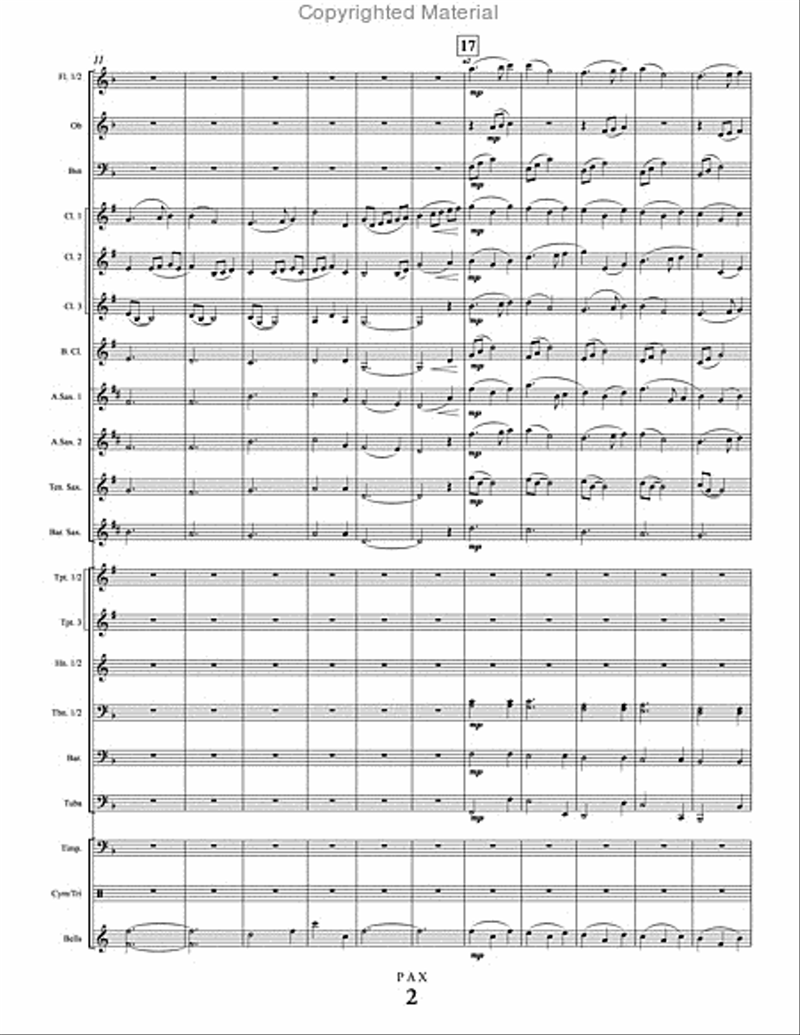 Pax Concert Band scores gallery preview page 3