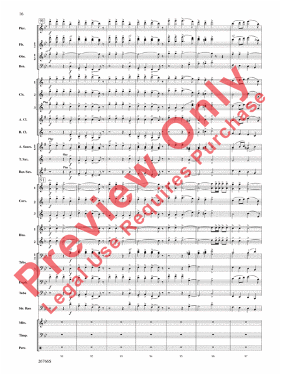 A Christmas Festival A Christmas Festival Concert Band scores gallery preview page 17