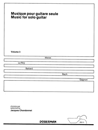 Musique pour guitare seule, Vol. 3