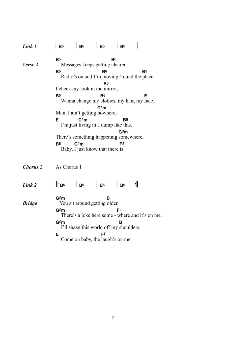 Dancing In The Dark Dancing In The Dark Acoustic Guitar scores gallery preview page 2