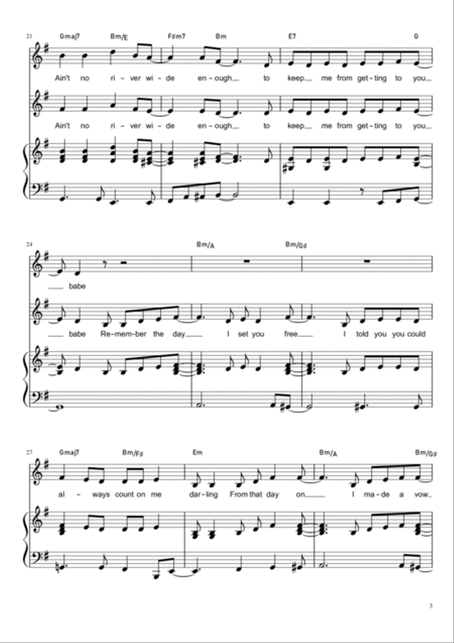 Ain't No Mountain High Enough Voice scores gallery preview page 3