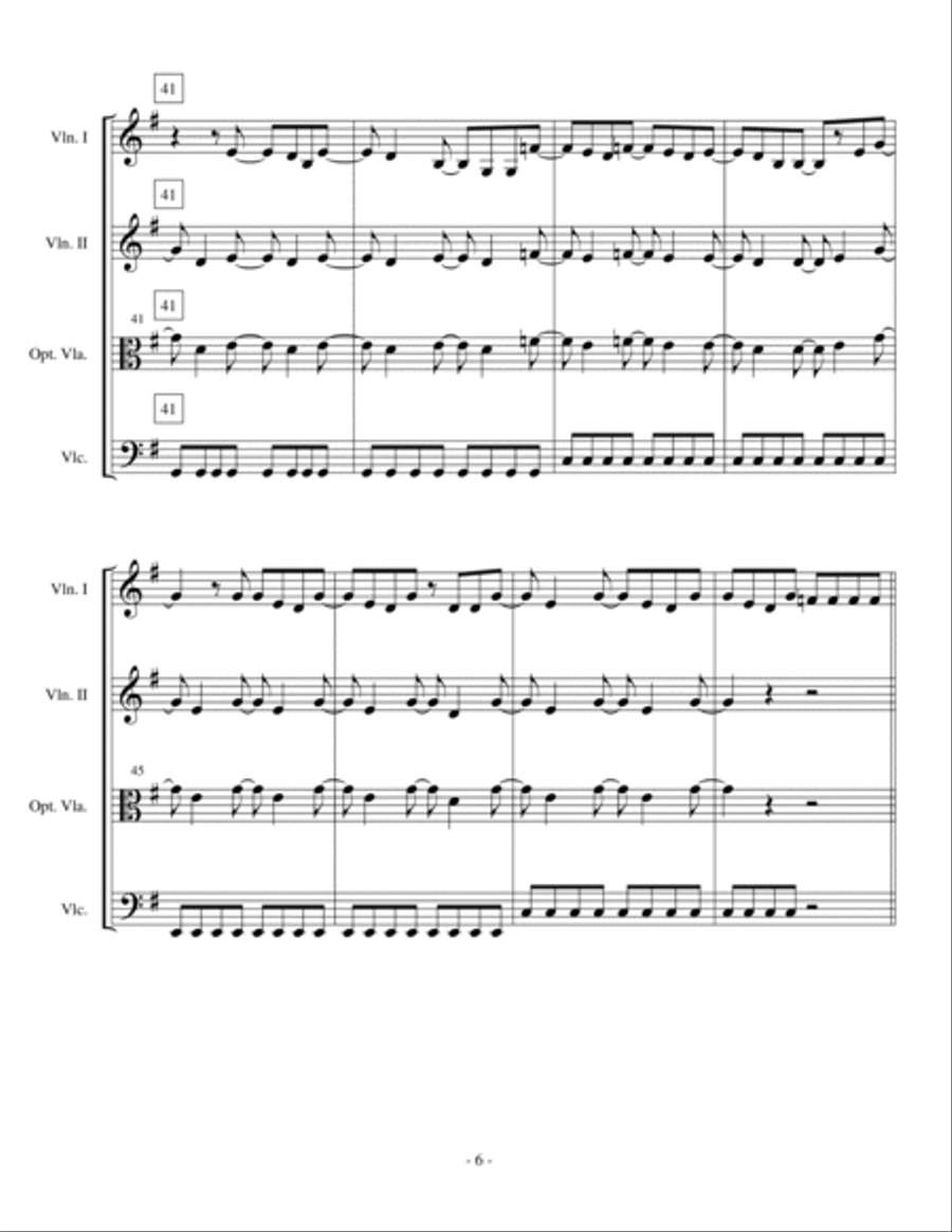 I Gotta Feeling I Gotta Feeling String Trio scores gallery preview page 6