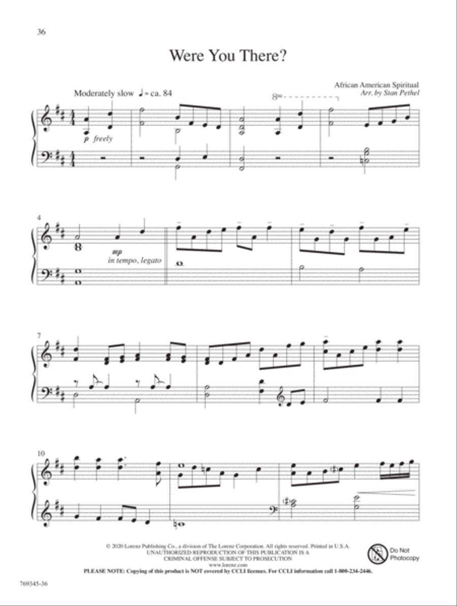 Jesus, Lover of My Soul Piano Solo scores gallery preview page 12