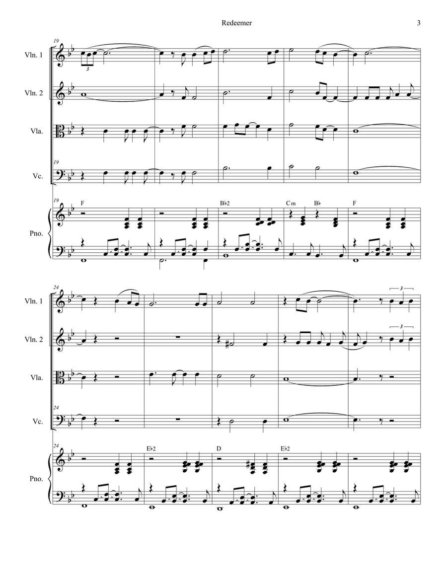 Redeemer String Quartet scores gallery preview page 3
