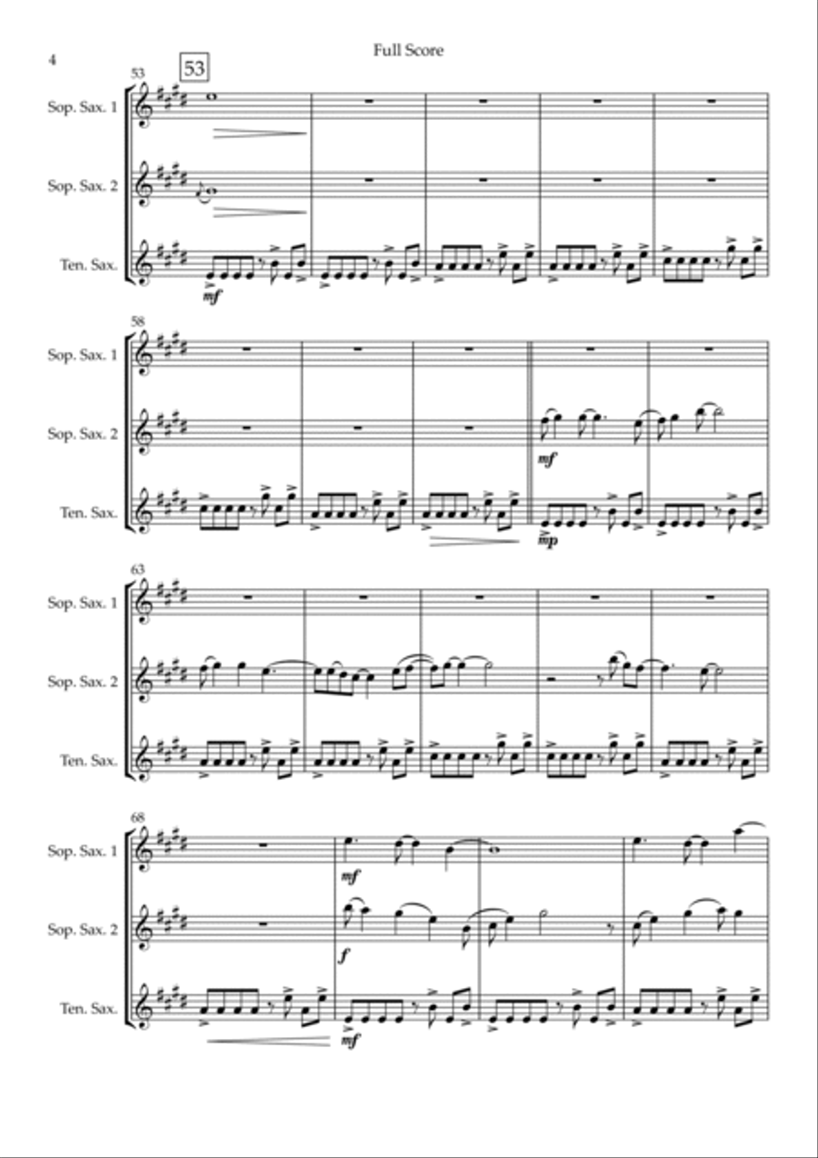 Without You Woodwind Trio scores gallery preview page 4