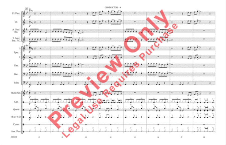 Danger Zone Marching Band scores gallery preview page 5