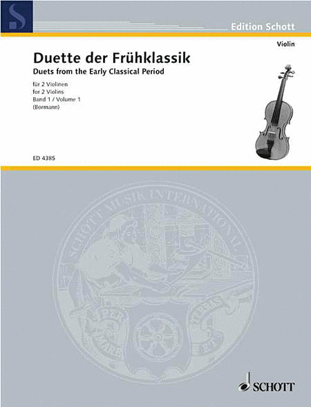 Violin-Duette der Fruhklassik (Early Classical Violin Duets) - Volume 1
