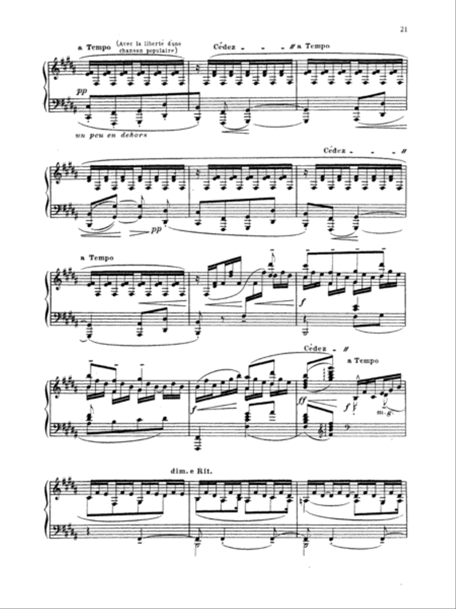 Debussy: Preludes (Volume I) Piano Solo scores gallery preview page 3