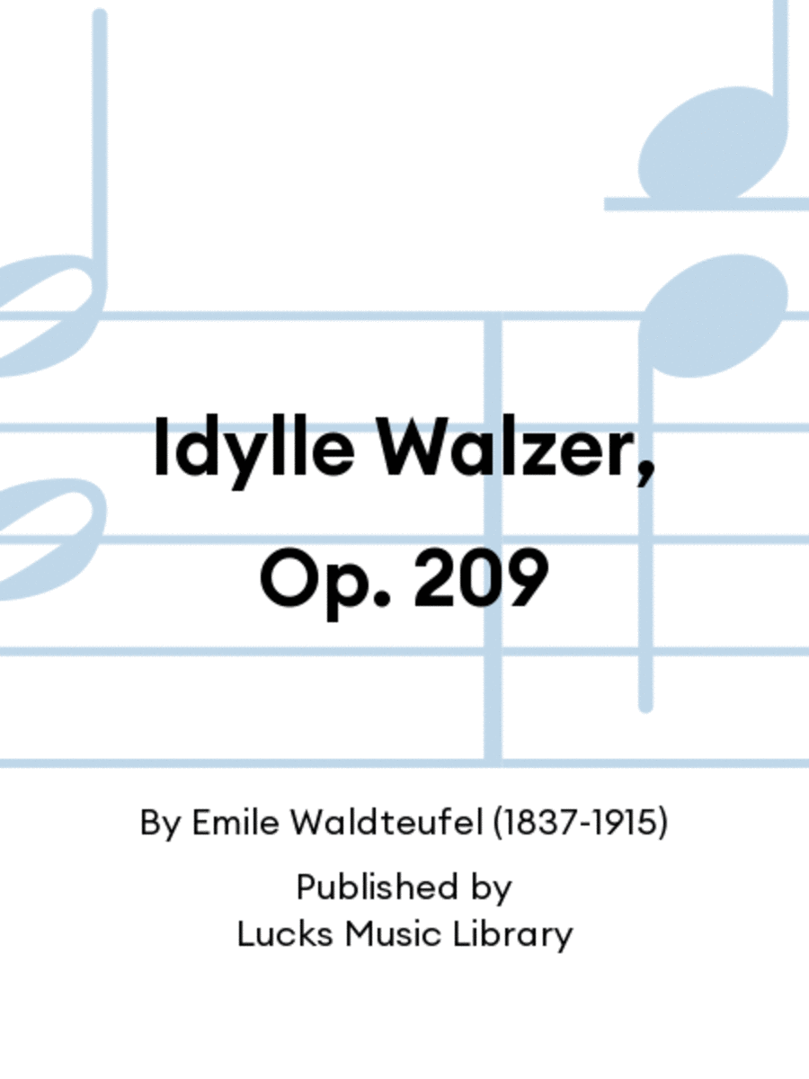 Idylle Walzer, Op. 209 Set of Parts scores gallery preview page 1