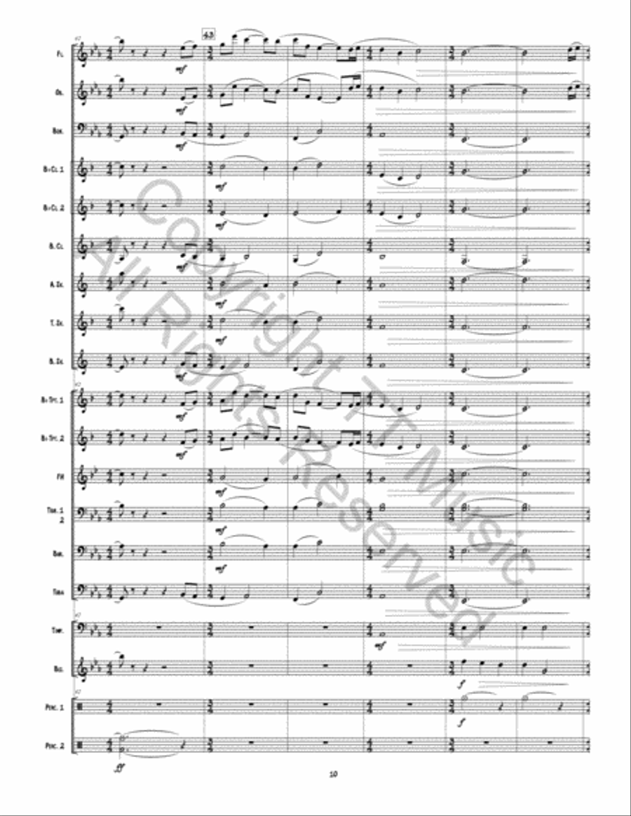Traveling Grace Concert Band scores gallery preview page 11