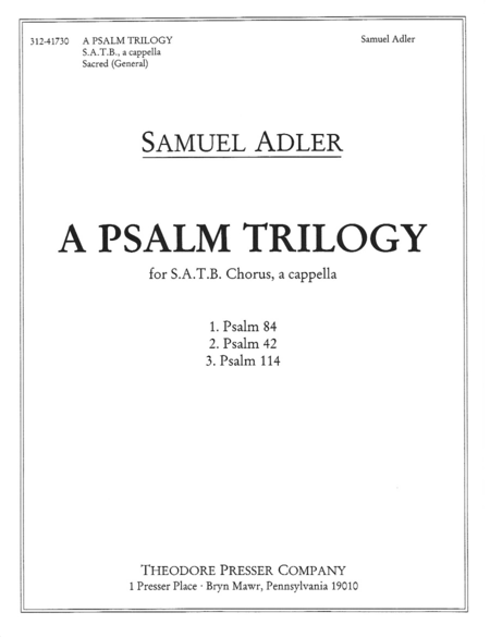 A Psalm Trilogy