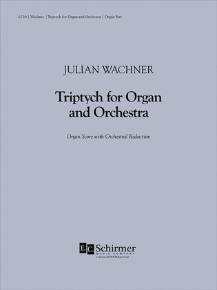 Book cover for Triptych for Organ and Large Orchestra (Organ Part)