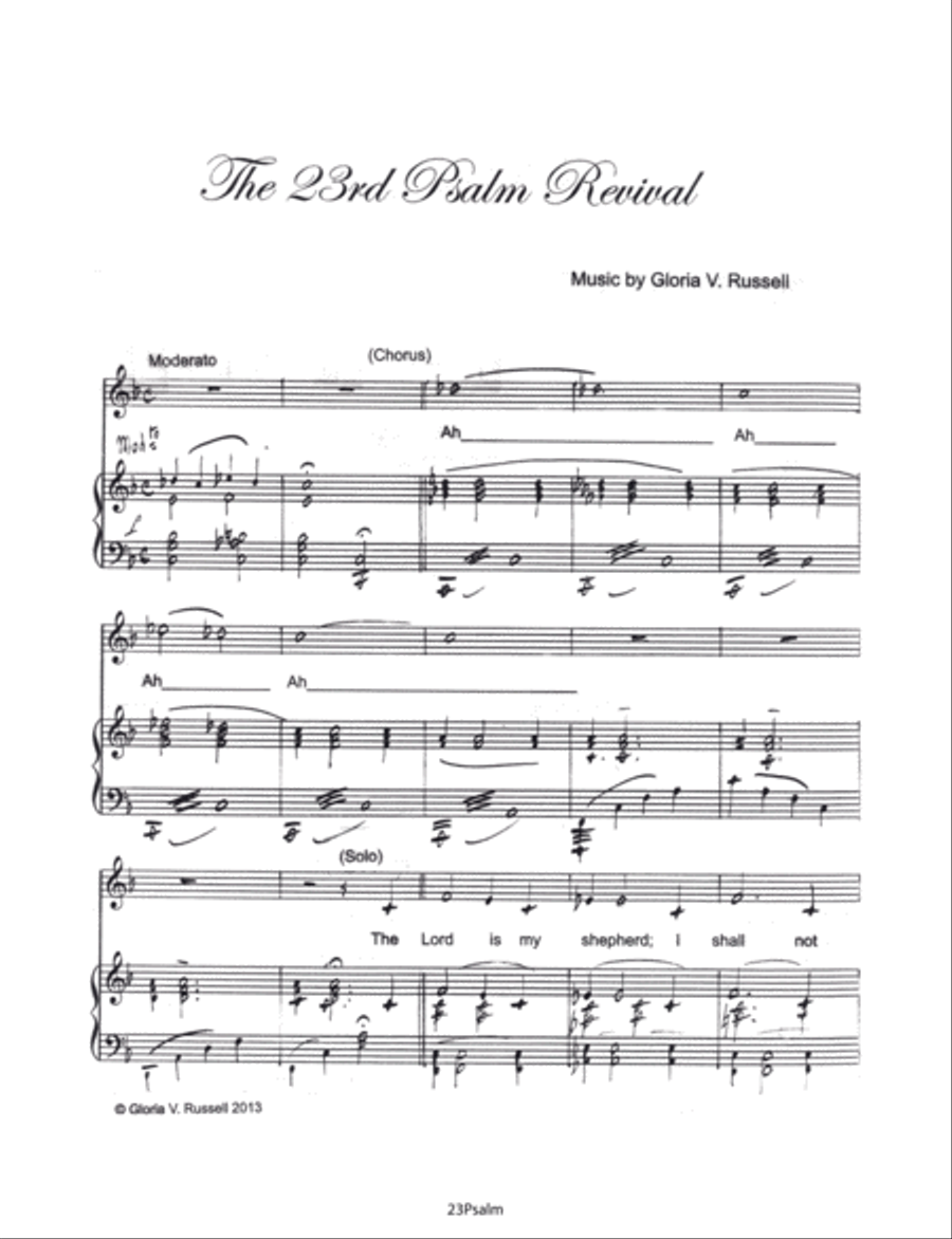 The 23rd Psalm Revival Choir scores gallery preview page 2