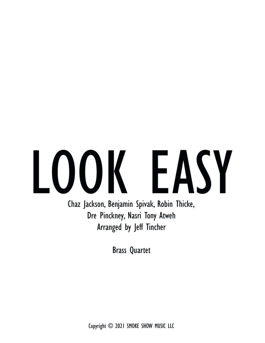 Look Easy Look Easy Brass Ensemble scores gallery preview page 1