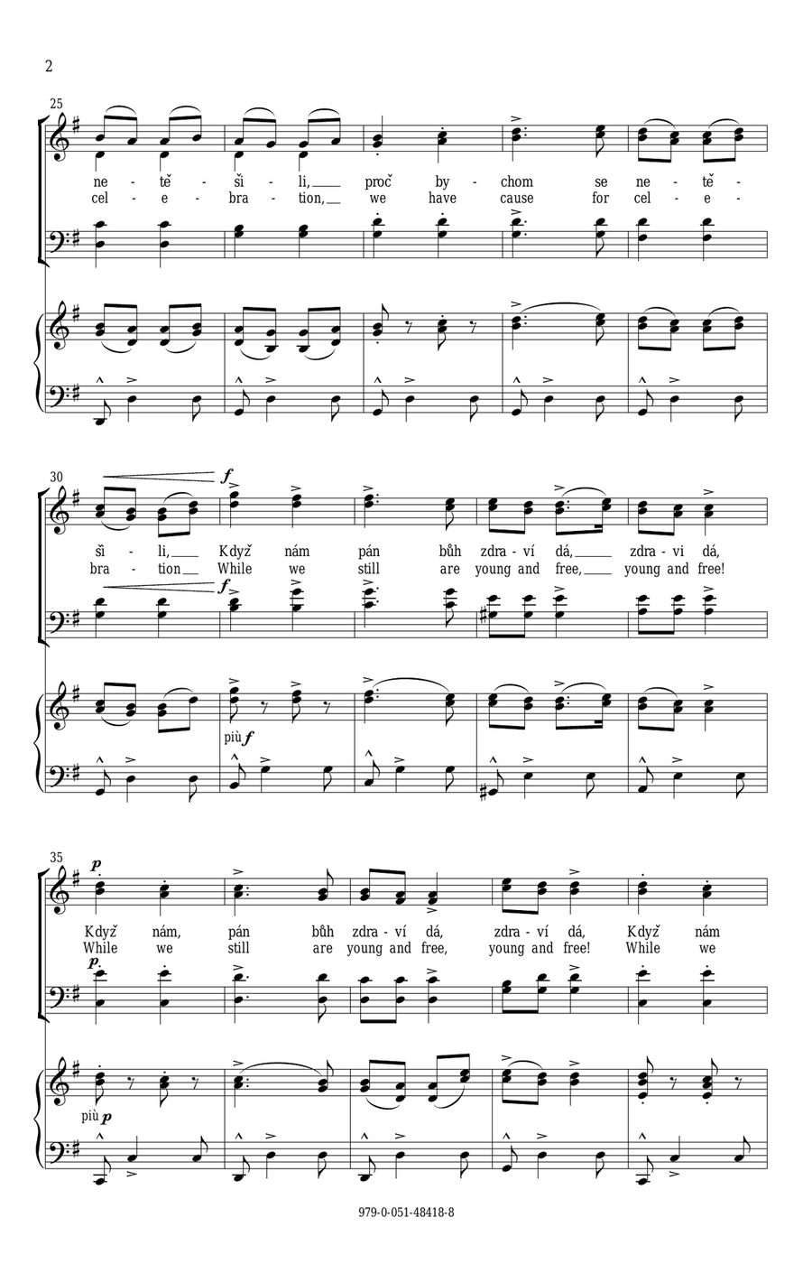The Bartered Bride The Bartered Bride 4-Part scores gallery preview page 2