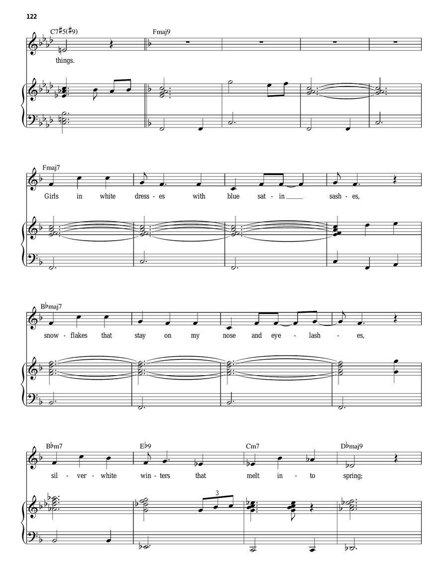 My Favorite Things Piano, Vocal scores gallery preview page 3