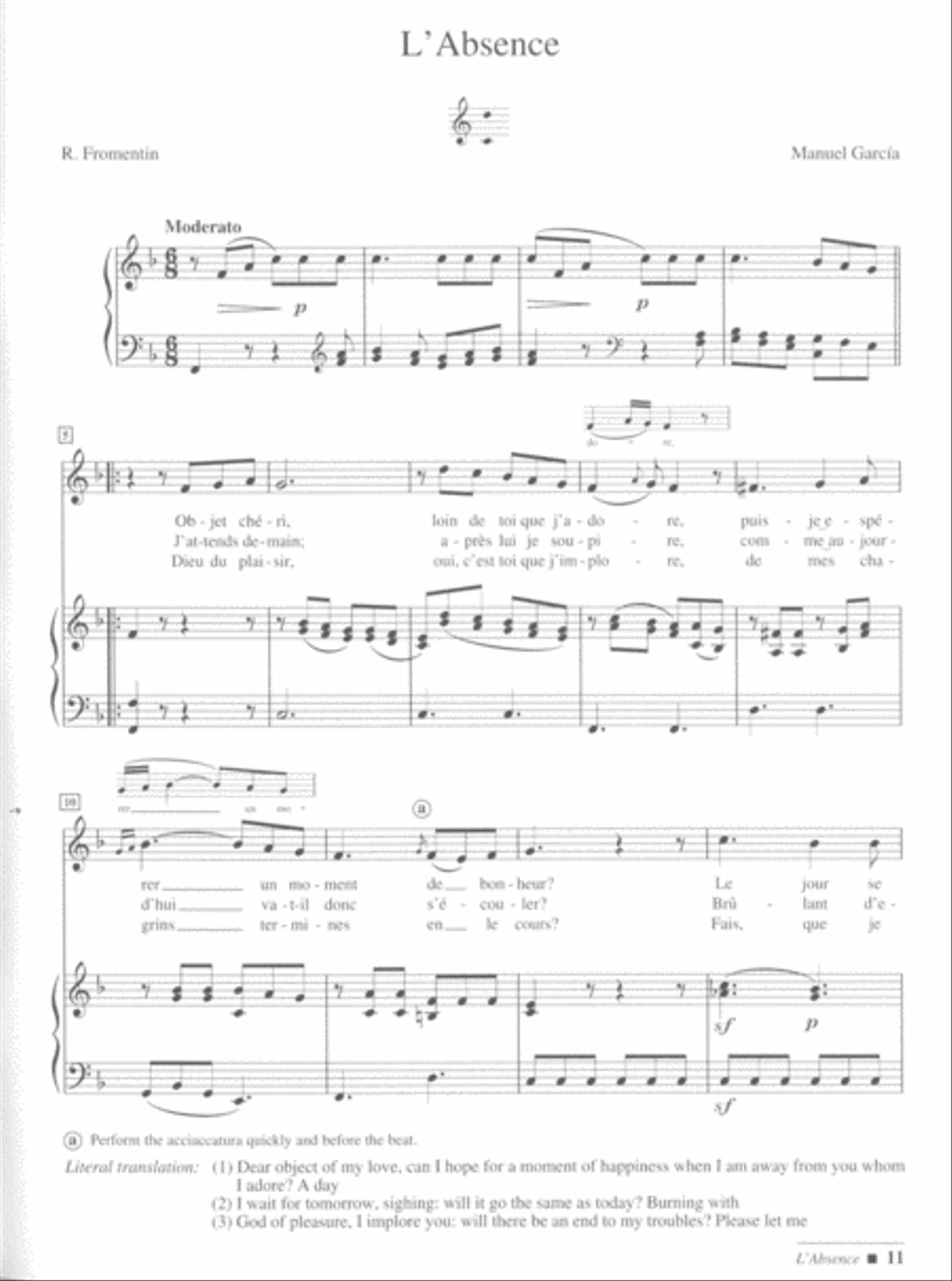 Songs And Duets Of Garcia, Malibran And Viardot (Low) Piano Accompaniment scores gallery preview page 3
