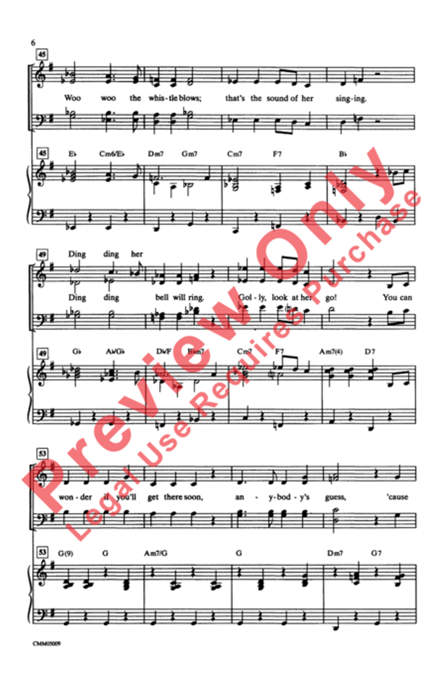 The Polar Express: A Choral Medley 4-Part scores gallery preview page 7