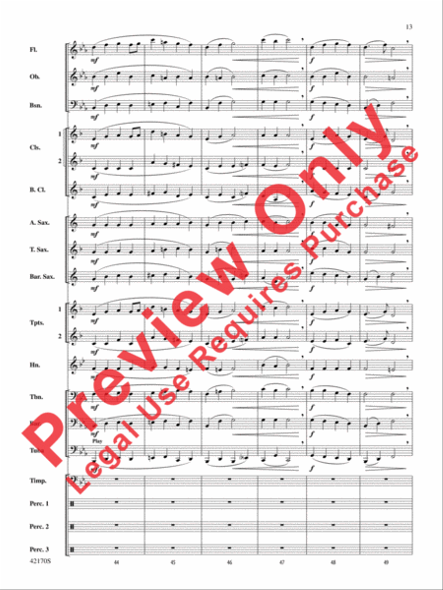 Bushido Concert Band scores gallery preview page 13