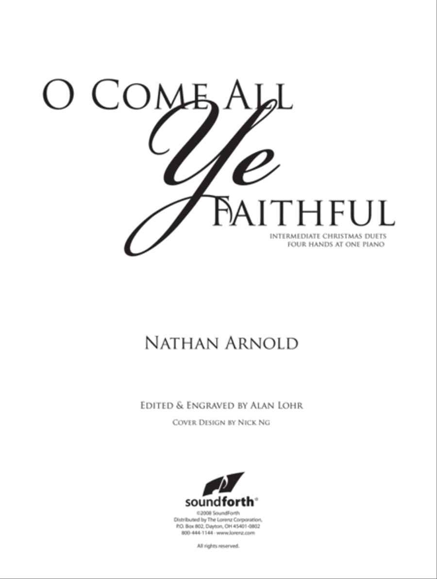O Come All Ye Faithful O Come All Ye Faithful 1 Piano, 4-Hands scores gallery preview page 1