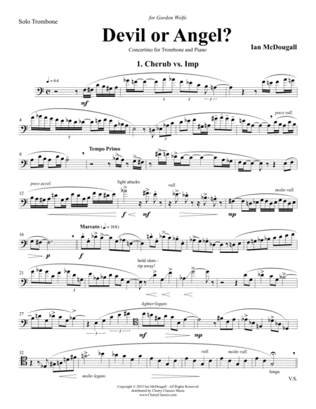 Concertino for Trombone & Piano, "Devil or Angel?" image number null