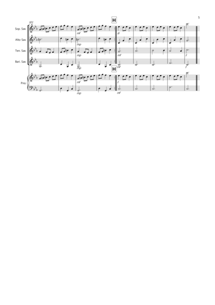 3 Easy Christmas Pieces for Saxophone Quartet (volume one) image number null