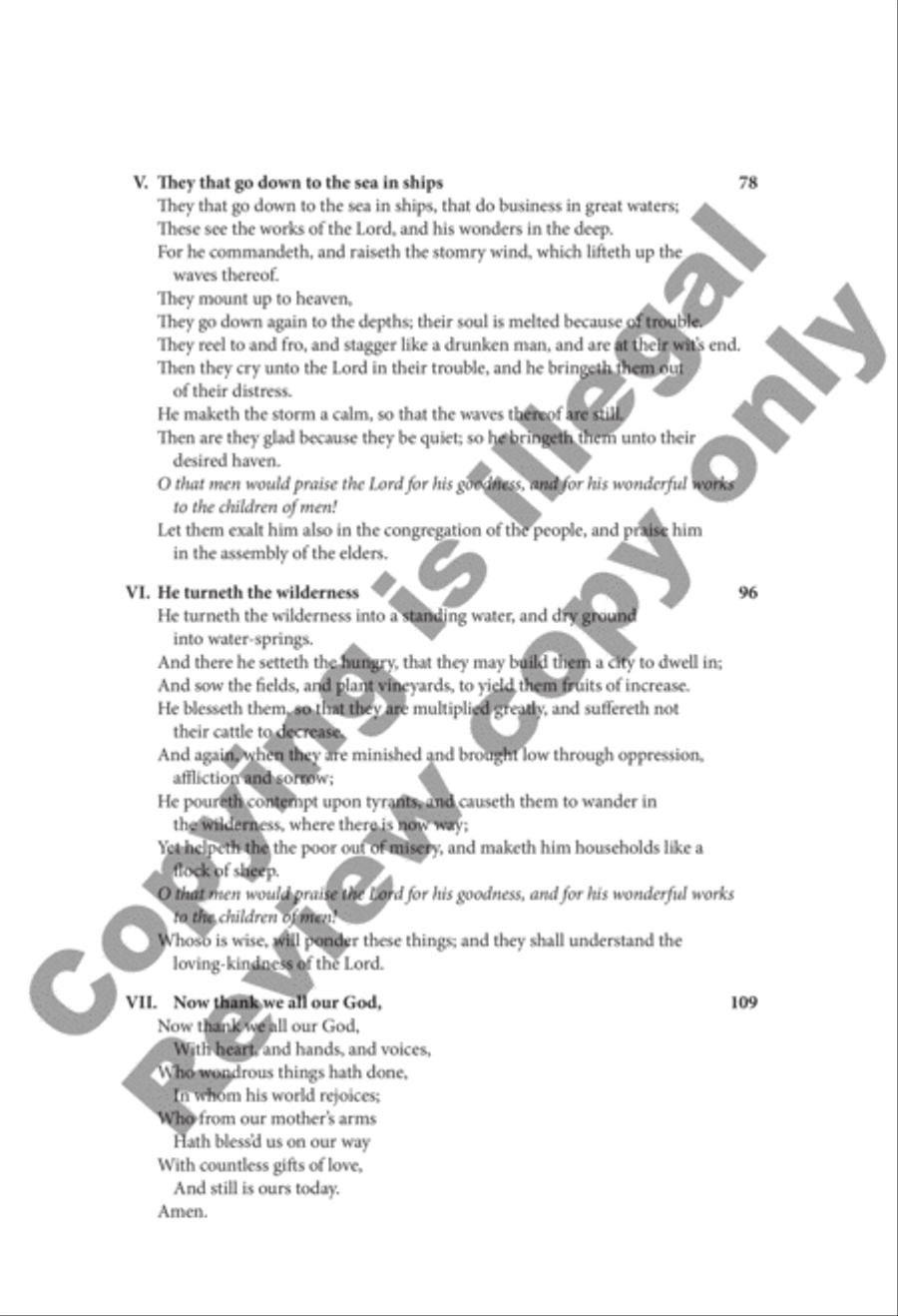 A Psalm Of Thanksgiving A Psalm Of Thanksgiving 4-Part scores gallery preview page 24