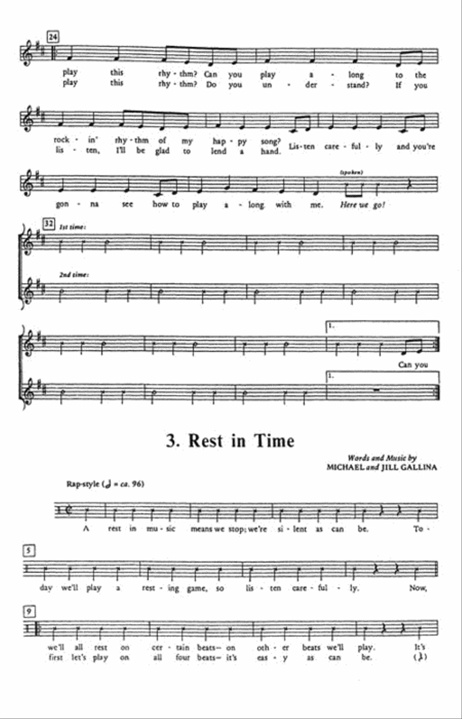 Strike Up the Rhythm Band Unison Choir scores gallery preview page 4