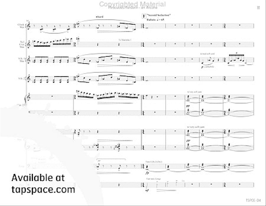 Miraculous Mandarin, The Miraculous Mandarin, The Percussion Ensemble scores gallery preview page 14