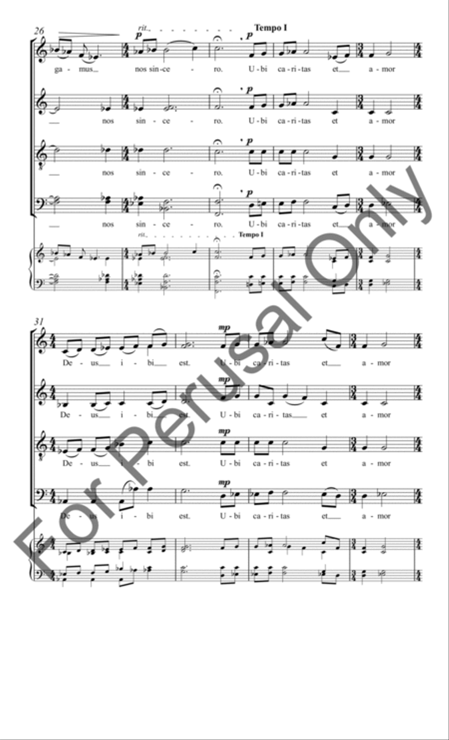 Ubi Caritas Ubi Caritas Divisi scores gallery preview page 5