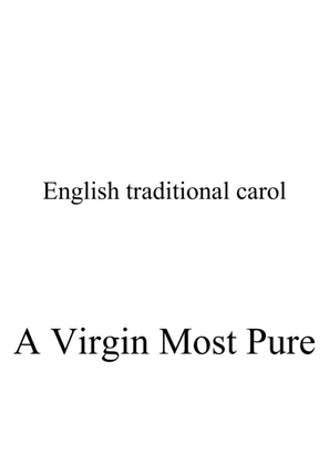 Book cover for A Virgin Most Pure - solo piano (beginner)